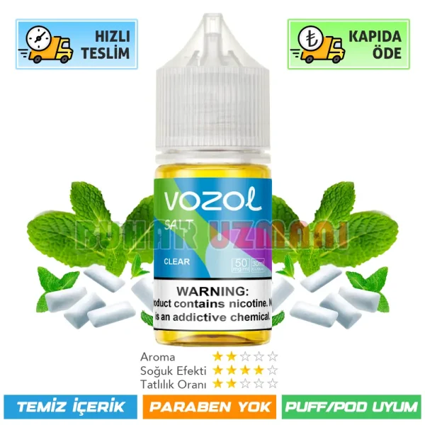 Vozol Clear Salt Likit 30ml