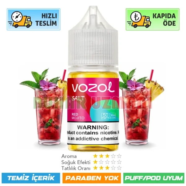 Vozol Red Mojito Salt Likit 30ml